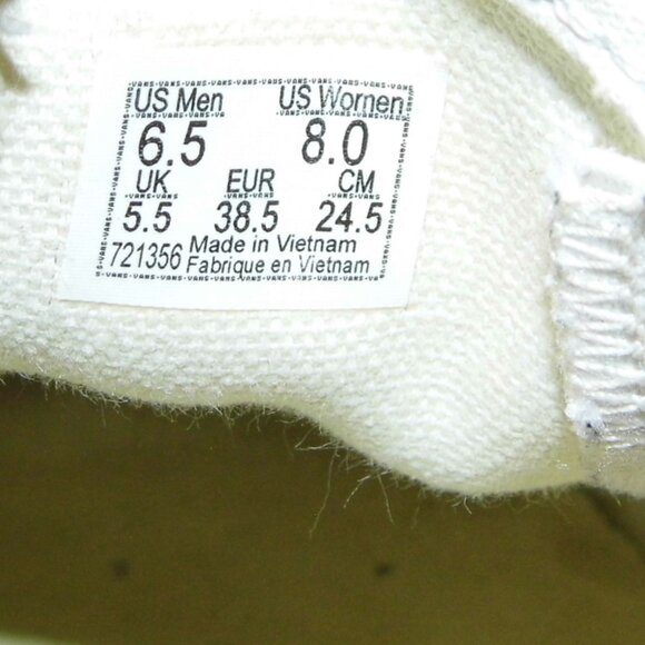 VANS Classic Slip On Red Roses Sneakers Womens Size 8 - Picture 7 of 7